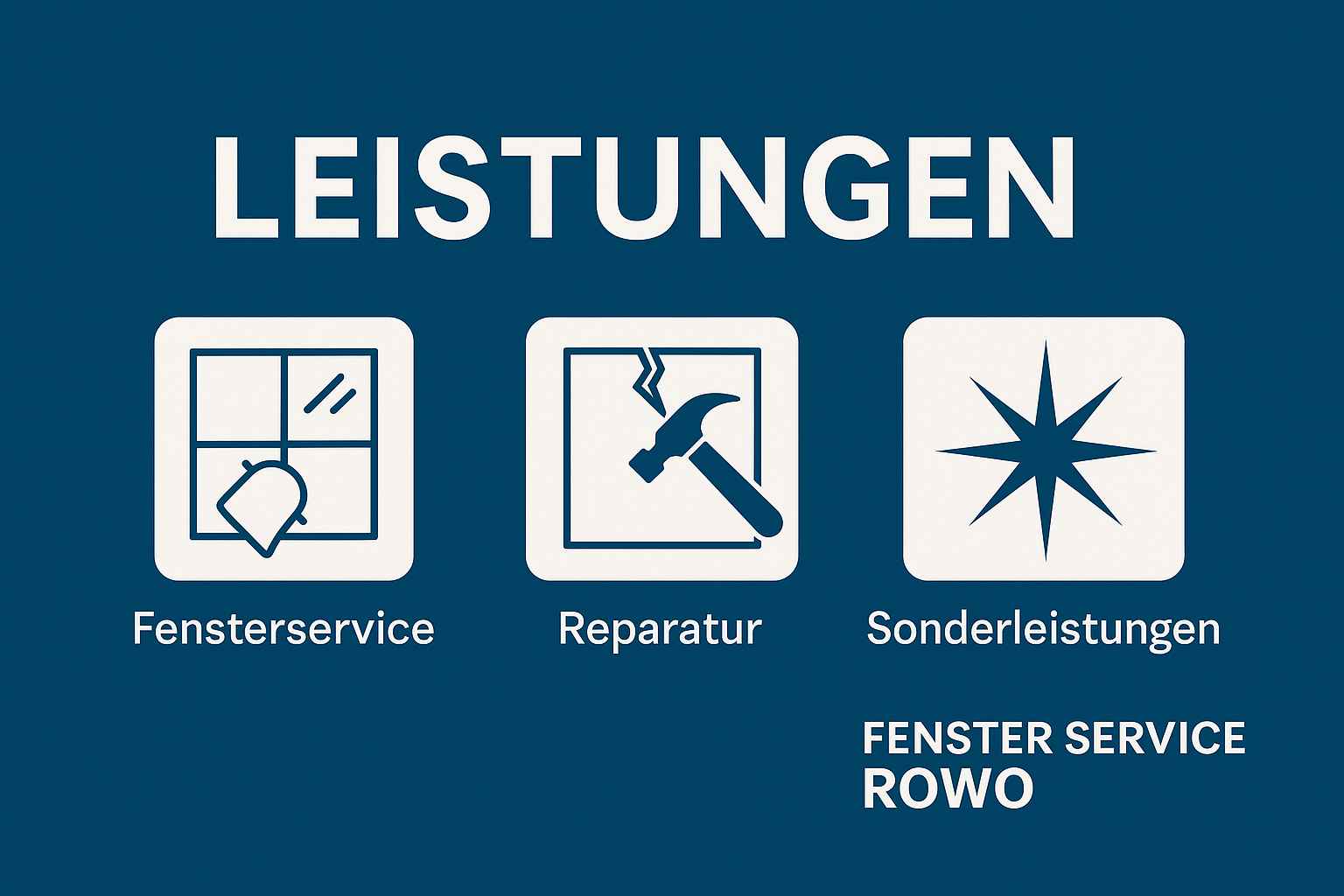 Kontaktieren Sie Fensterservice ROWO