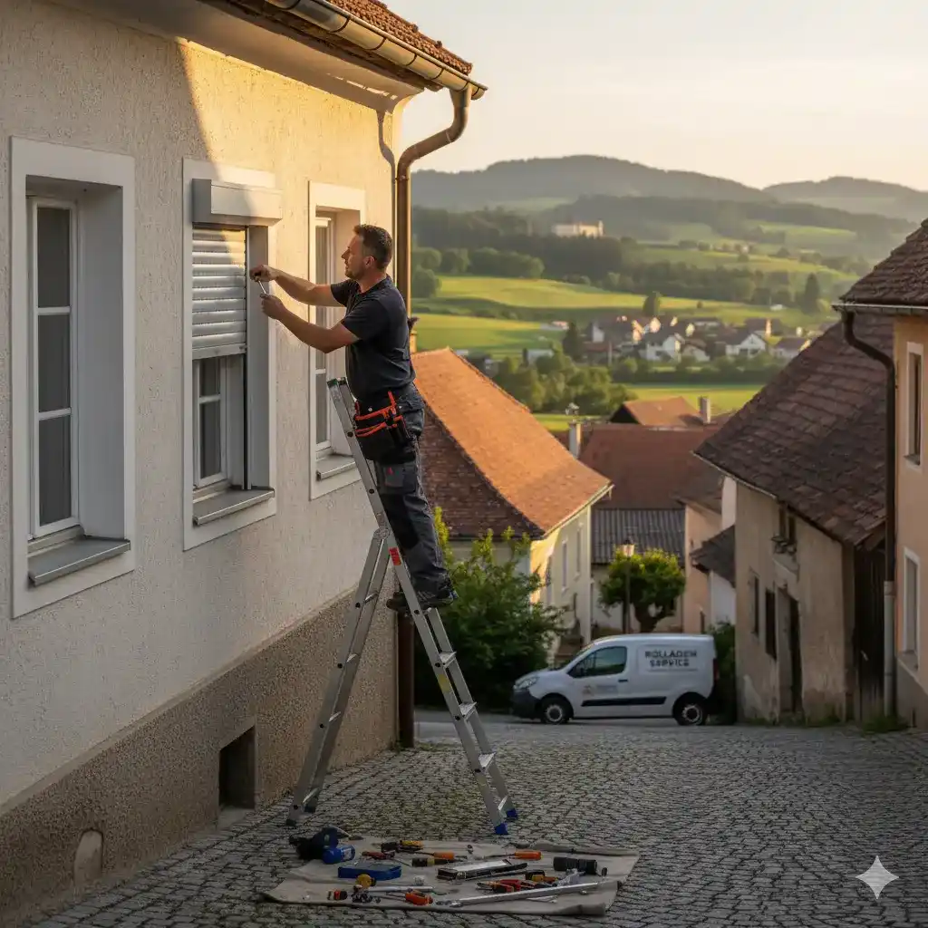 Rollladen Reparatur Niederösterreich – klemmender Rollladen wird geprüft