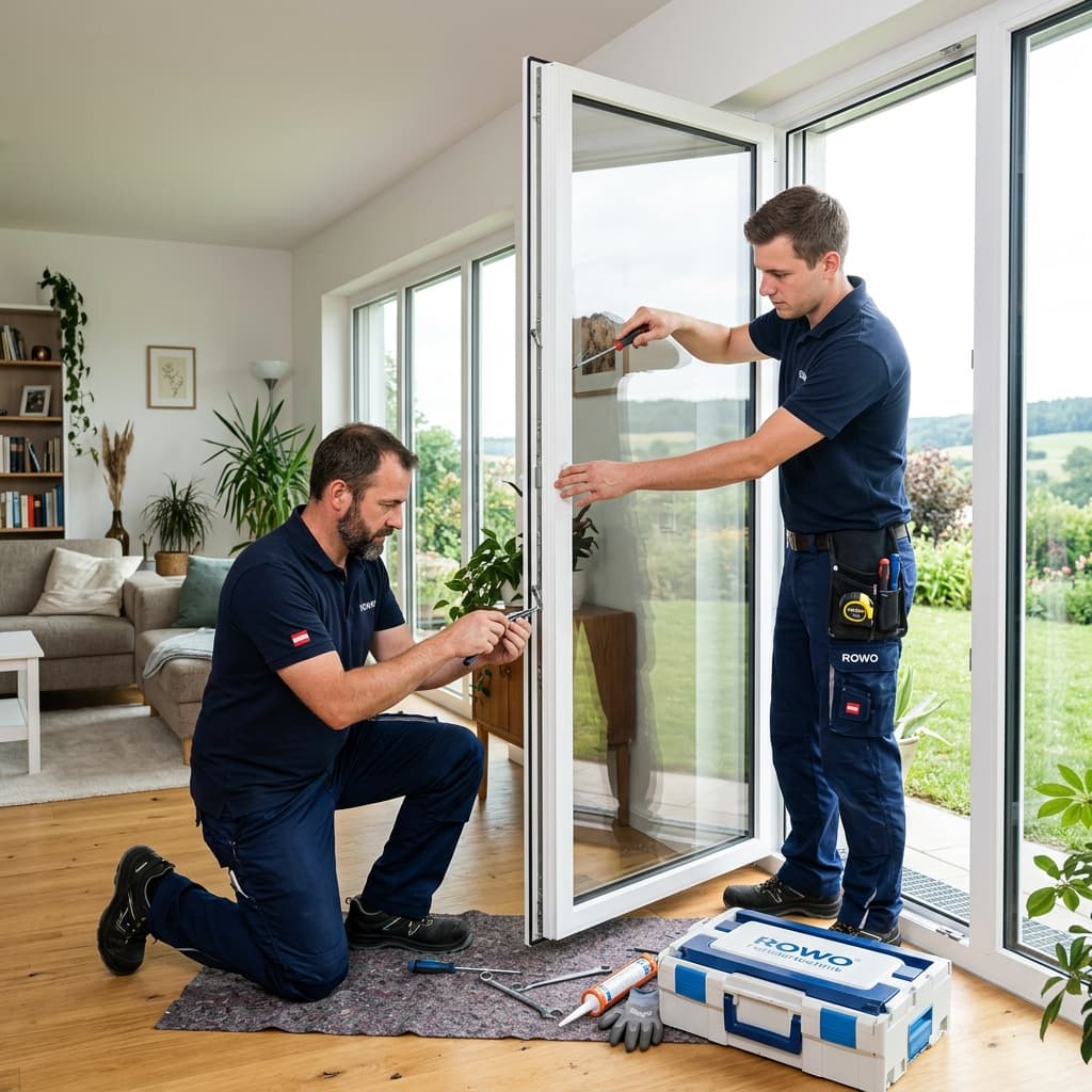 Fensterservice Rowo Team bei der Arbeit